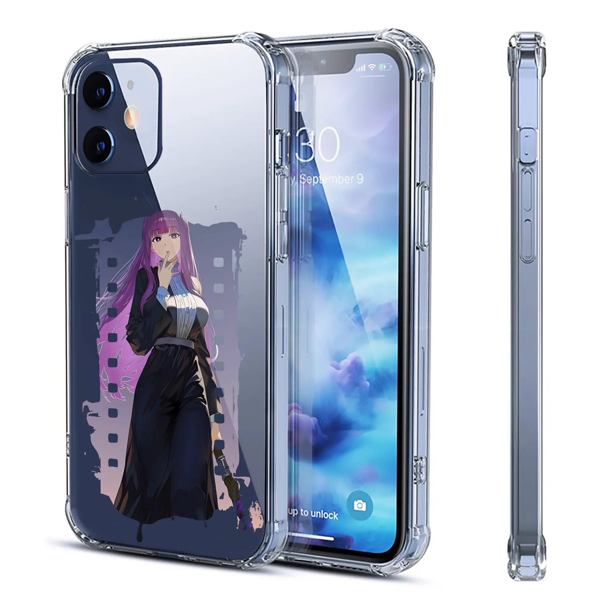 葬送のフリーレン（Frieren） グッズ,フェルン（Fern） - IPhone 12シリーズ対応 ・ 透明スマホケース ・ クリアソフトケース ・ TPU素材 ・ 耐衝撃 ・ 高密着 ・ 防汚 防指紋 ・ 簡単着脱